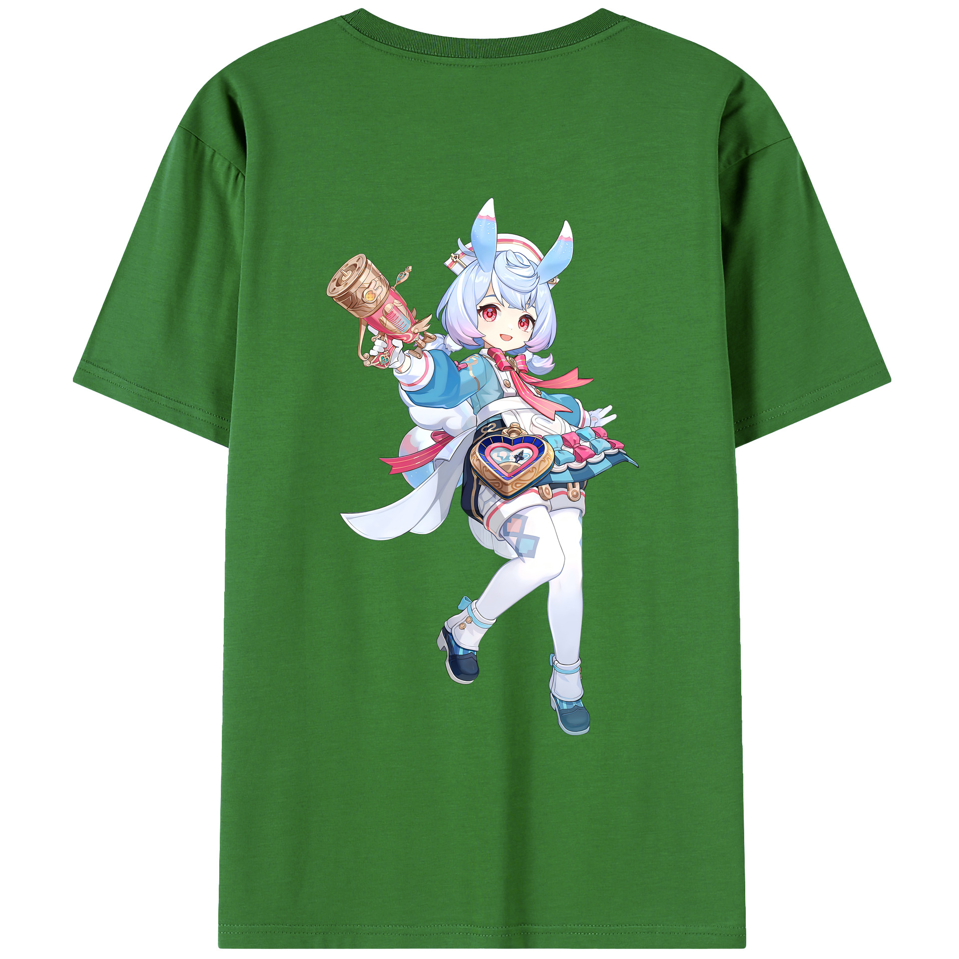 げんし神 シゲウィン genshin Shigewin レディース半袖Tシャツ(バックプリント)